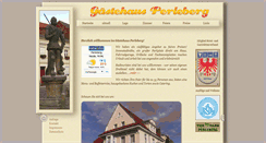 Desktop Screenshot of gaestehausperleberg.de