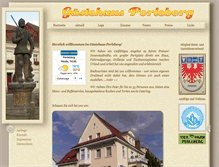 Tablet Screenshot of gaestehausperleberg.de